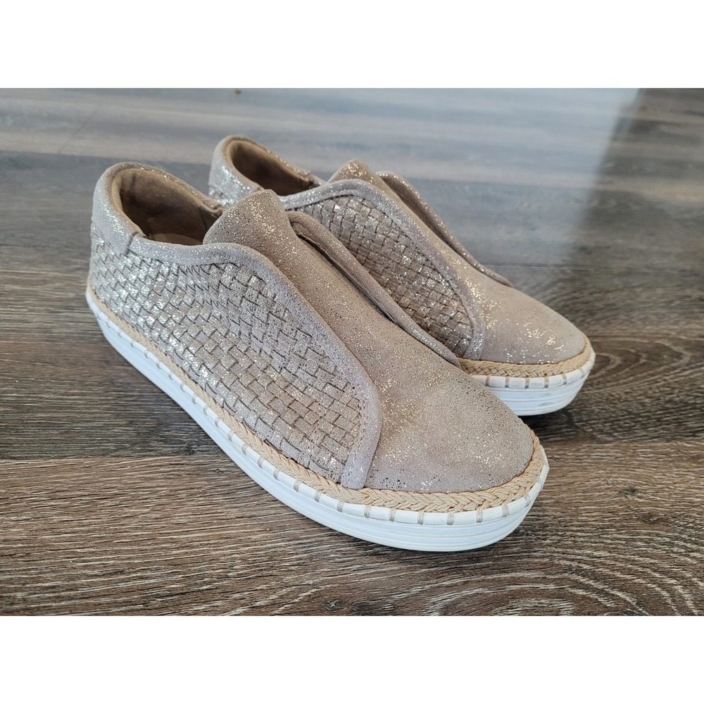 J Slides Woven Platform Slip On Sneakers Shoes Size 6M Shimmer #5